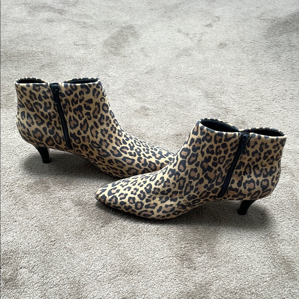 Leopard Print Ankle Boots - Picture 6 of 6